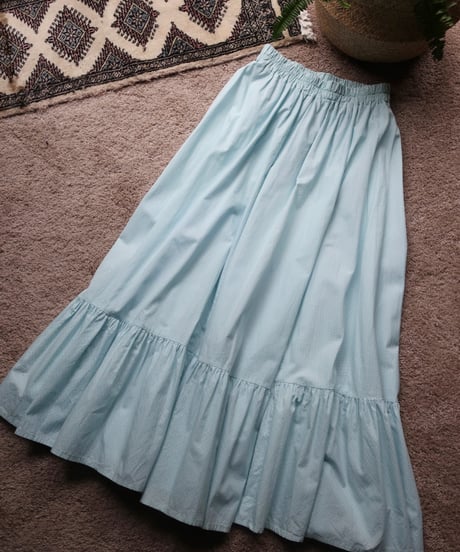 Blue cotton long skirt 👗