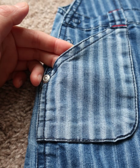 Kids striped overalls 👖セット販売専用
