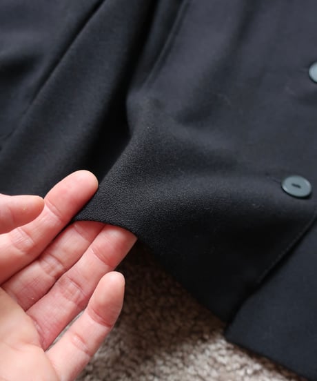 Black cropped blazer Made in Romania