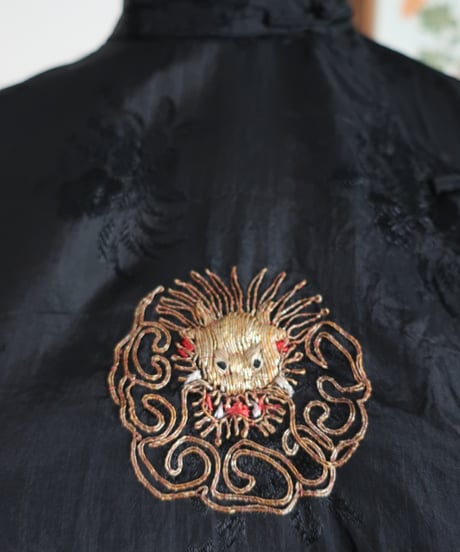 Chinese style black shirt and pants set🐉❁