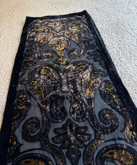 Paisley velvet long stole𓆸 セット販売専用