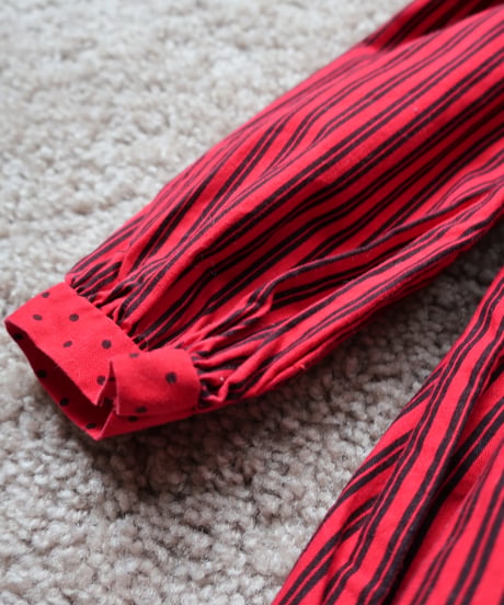Polka dots and striped kids jumpsuits 🐞セット販売専用