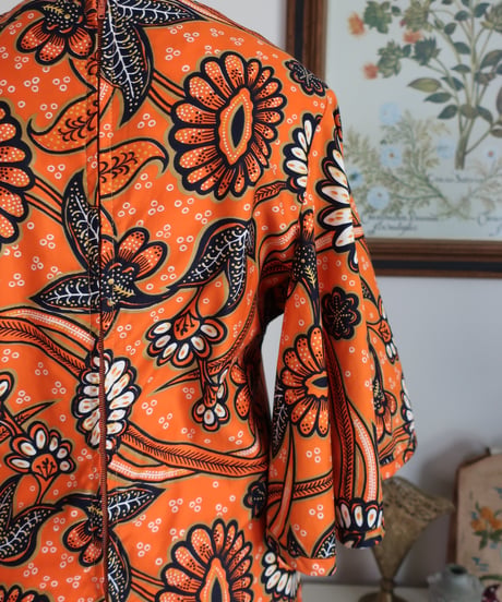 70's Montreal flowers long dress ❁
