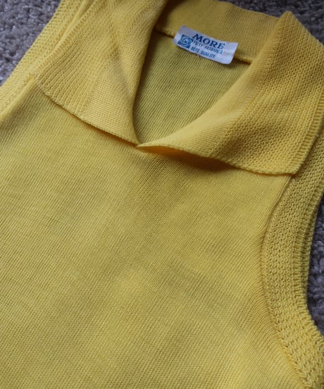 70’s yellow sleeveless top🐥　セット販売専用アイテム