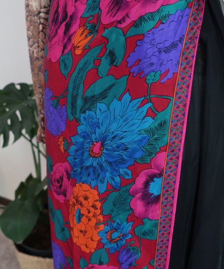 Flower silk large scarf 🪷　セット販売専用アイテム
