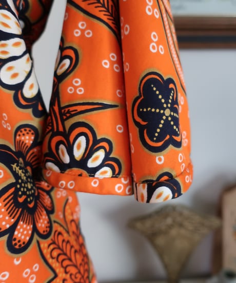 70's Montreal flowers long dress ❁