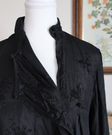 Chinese style black shirt and pants set🐉❁