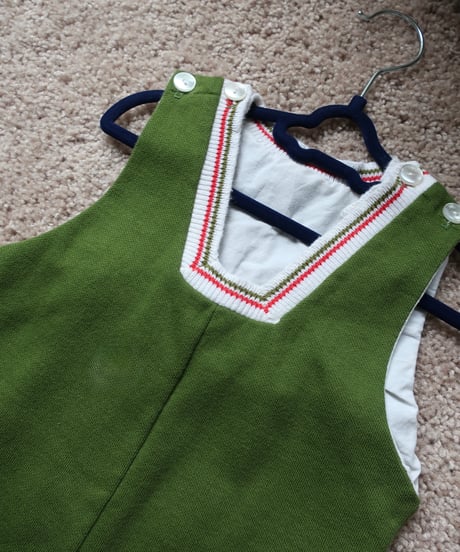 Baby beans green rompers 🫛セット販売専用