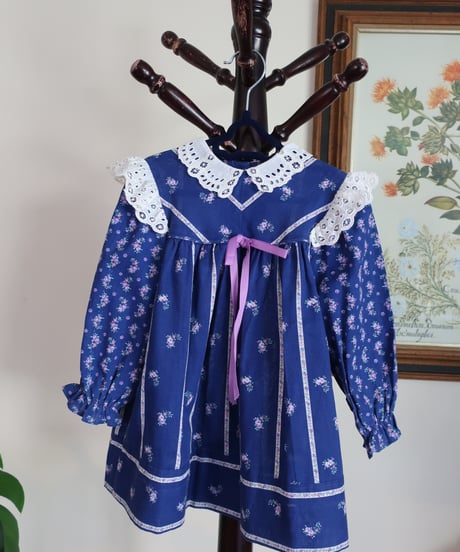 3T kids lace collar flower princess dress 🪻　セット販売専用アイテム