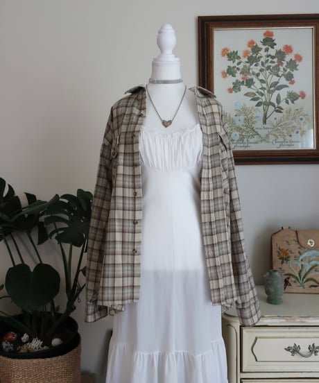White camisole lingerie dress 🕊️
