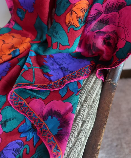 Flower silk large scarf 🪷　セット販売専用アイテム