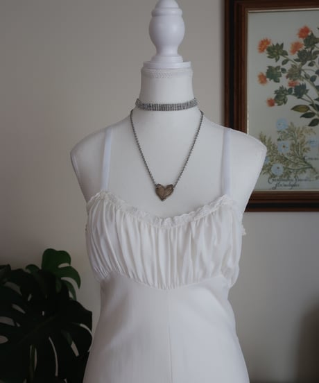 White camisole lingerie dress 🕊️