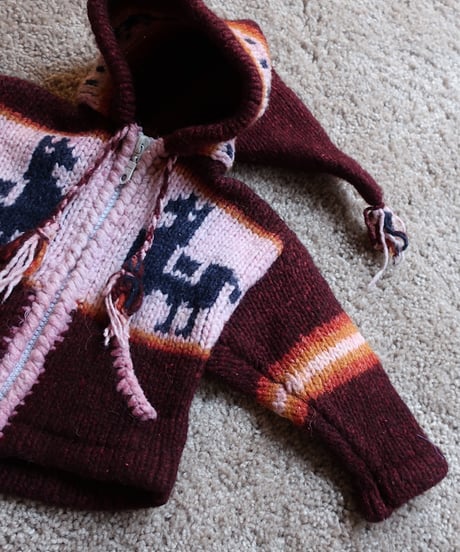 Kids 👧👦Alpaca knitting hoodie. セット販売アイテム