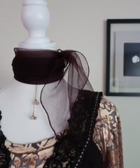 Sheer deep purple scarf🧕　セット販売専用アイテム