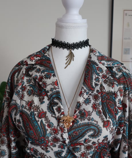 70’s paisley long dress 𓆸