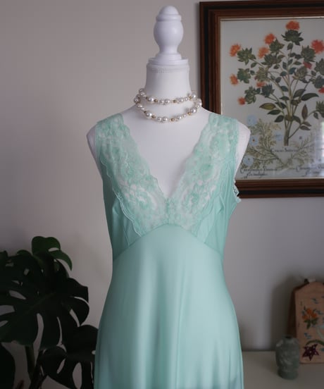 Mint green lace lingerie dress 🍃Made in Poland