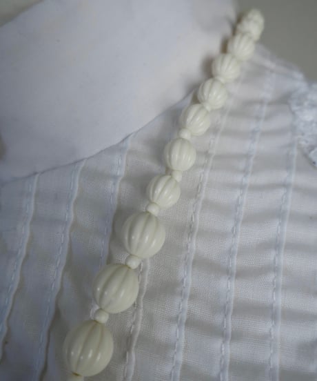 White beaded long necklace 🫧🧼　セット販売専用アイテム
