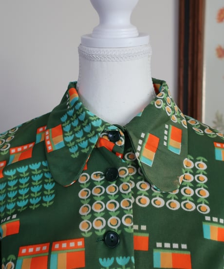 60’s flower shirt dress 🌷