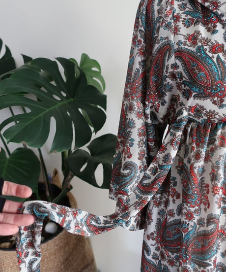 70’s paisley long dress 𓆸