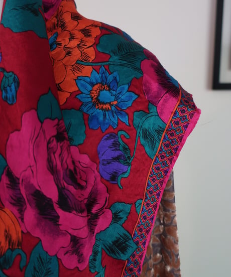 Flower silk large scarf 🪷　セット販売専用アイテム