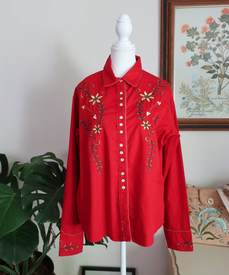 Panhandle slim embroidery western shirt🏵️