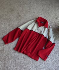 Bicolor zip up top