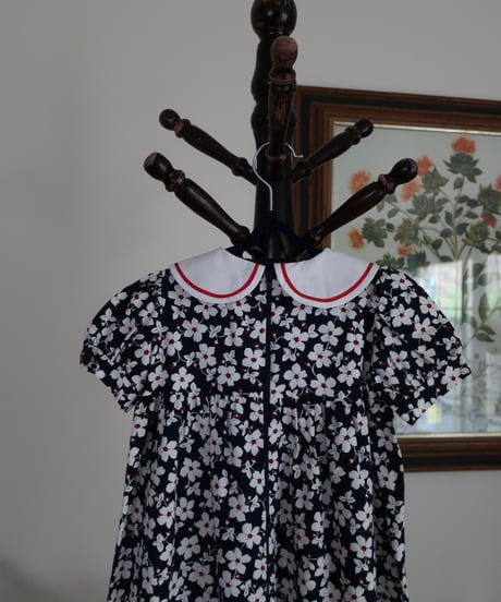 Kathy kids cotton flower jumpsuit  with ribbon belt🎀🌼