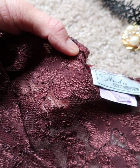 Chocolate brown lace top🧸