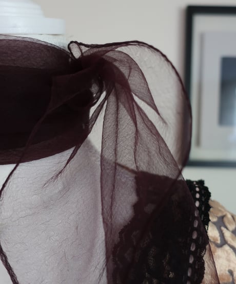 Sheer deep purple scarf🧕　セット販売専用アイテム