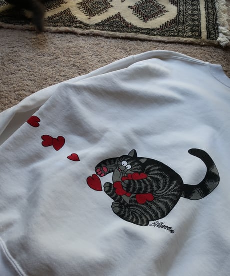 80-90's Kliban cat sweatshirt 𓃠