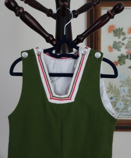 Baby beans green rompers 🫛セット販売専用