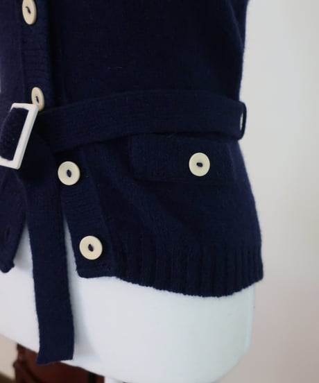 Pure Shetland Wool acrylic buttons sleeveless top🫐