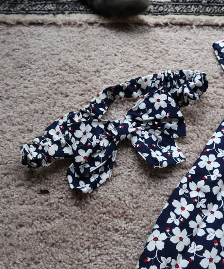 Kathy kids cotton flower jumpsuit  with ribbon belt🎀🌼