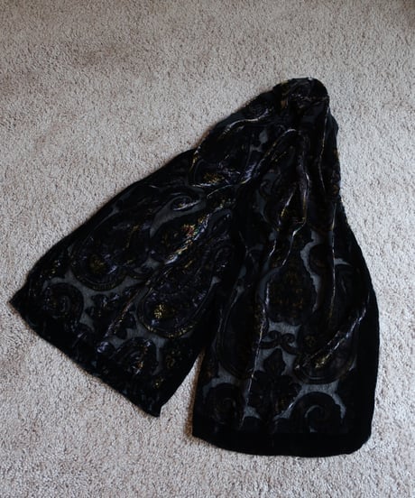 Paisley velvet long stole𓆸 セット販売専用