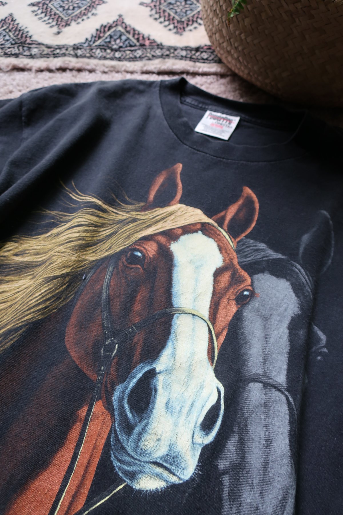90's horse graphic T-shirt🐎 | MAN vintage