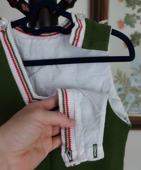 Baby beans green rompers 🫛セット販売専用