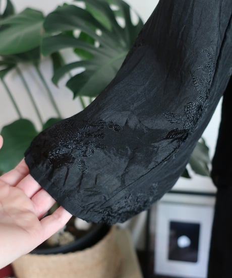 Chinese style black shirt and pants set🐉❁