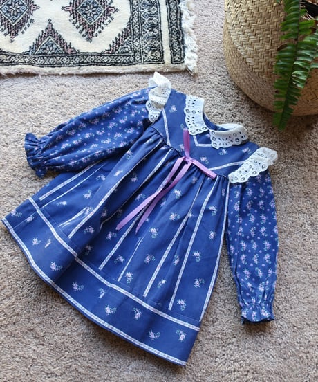 3T kids lace collar flower princess dress 🪻　セット販売専用アイテム