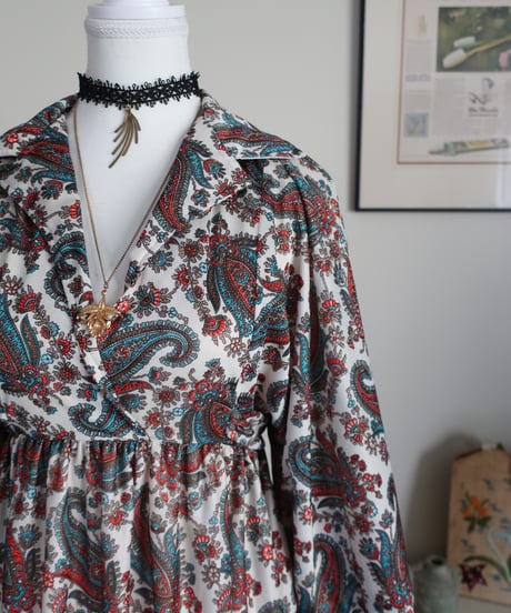 70’s paisley long dress 𓆸