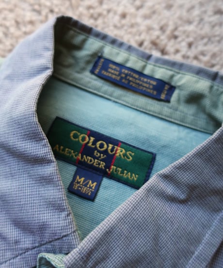Multi-color block design 90's shirt