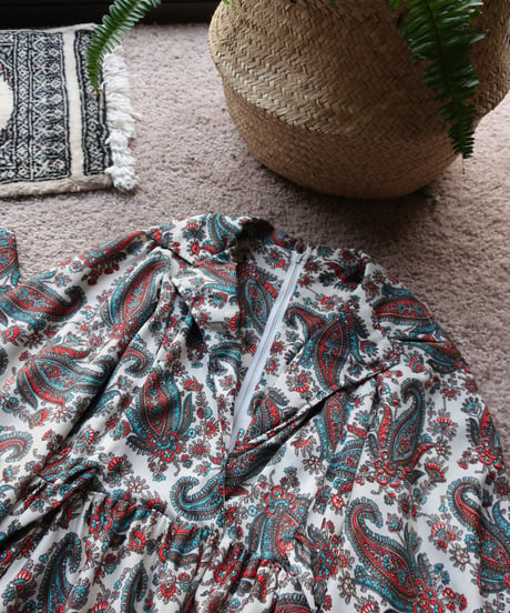70’s paisley long dress 𓆸