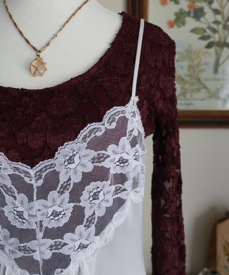 White lace lingerie long dress 🦢