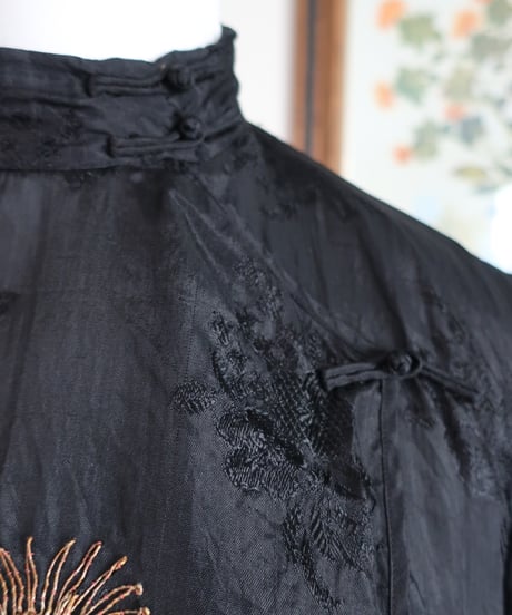 Chinese style black shirt and pants set🐉❁