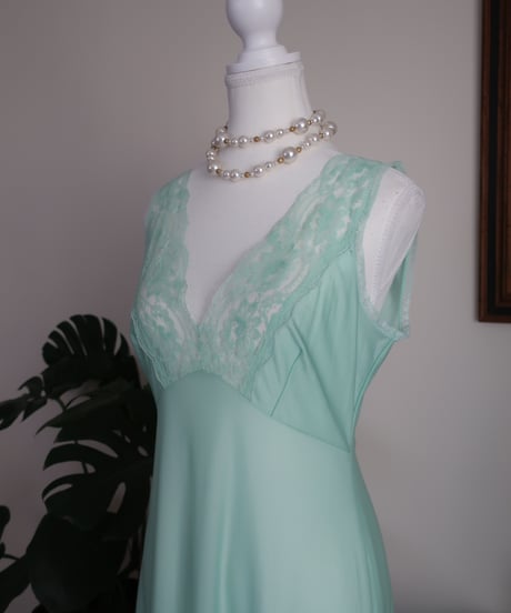 Mint green lace lingerie dress 🍃Made in Poland