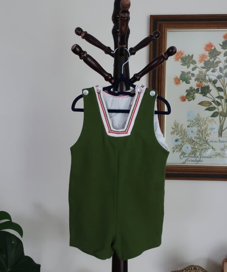 Baby beans green rompers 🫛セット販売専用