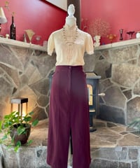 Wine red pencil skirt