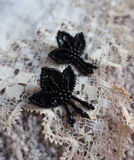 Beaded dangle piercing 🍃※セット販売専用アイテム