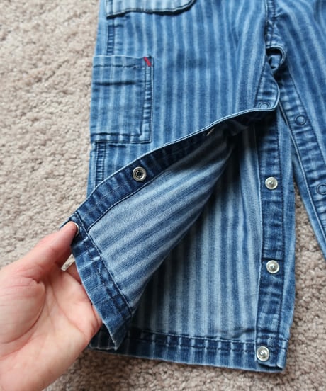 Kids striped overalls 👖セット販売専用