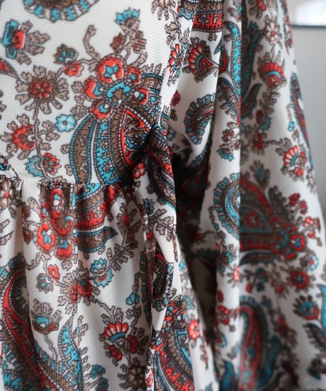 70’s paisley long dress 𓆸
