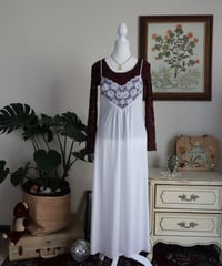 White lace lingerie long dress 🦢
